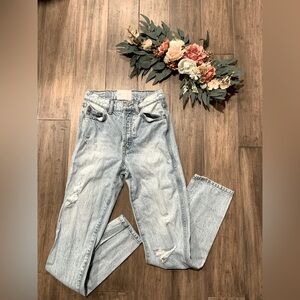 REVICE Distressed High Waisted Jeans